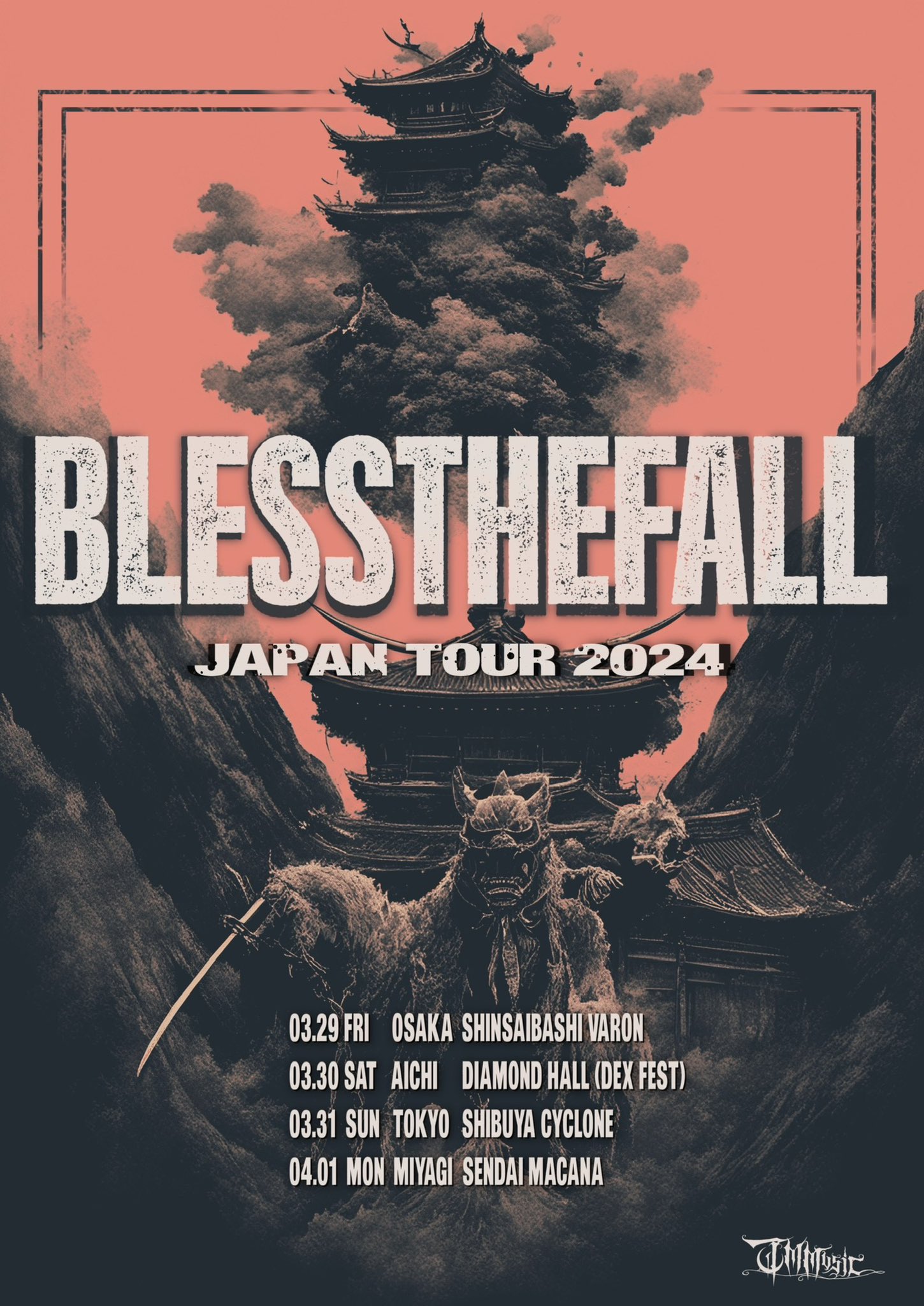 Blessthefall JAPAN TOUR 2024 Heavy Metal Tour（ヘヴィメタルツアー）